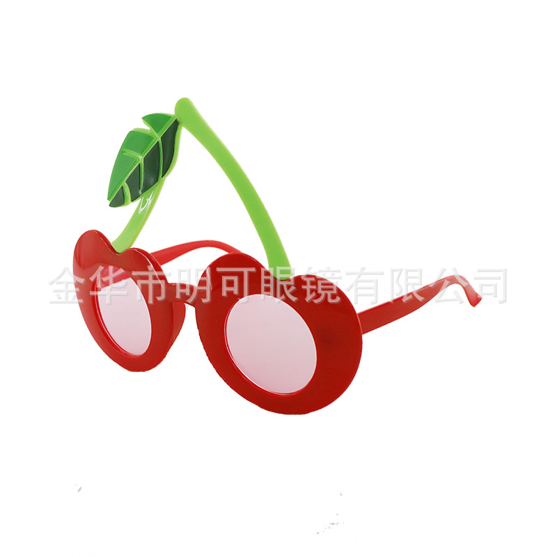 Gafas de Sol de Fiesta con Diseño de Cereza de Plástico ABS Decorativas para Cumpleaños