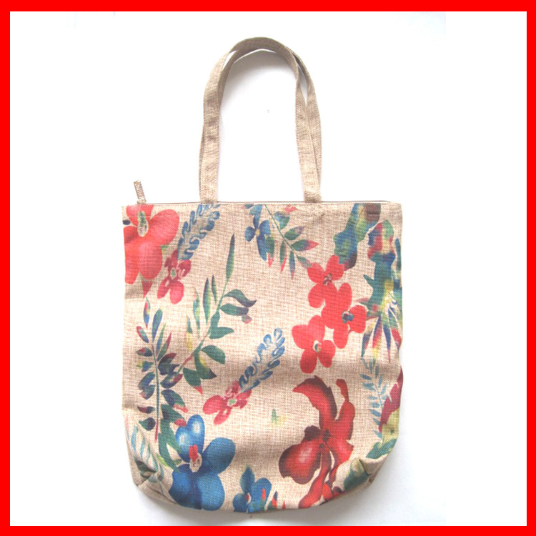 购物袋厂家环保麻布袋 黄亚麻布礼品包装 手提棉麻袋