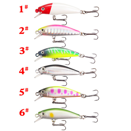 Lure Minnow New Model Lure 4.5cm/3g Submerged Fake Baits for Pike and Perch Fish Attractants Simulation Fishing Baits