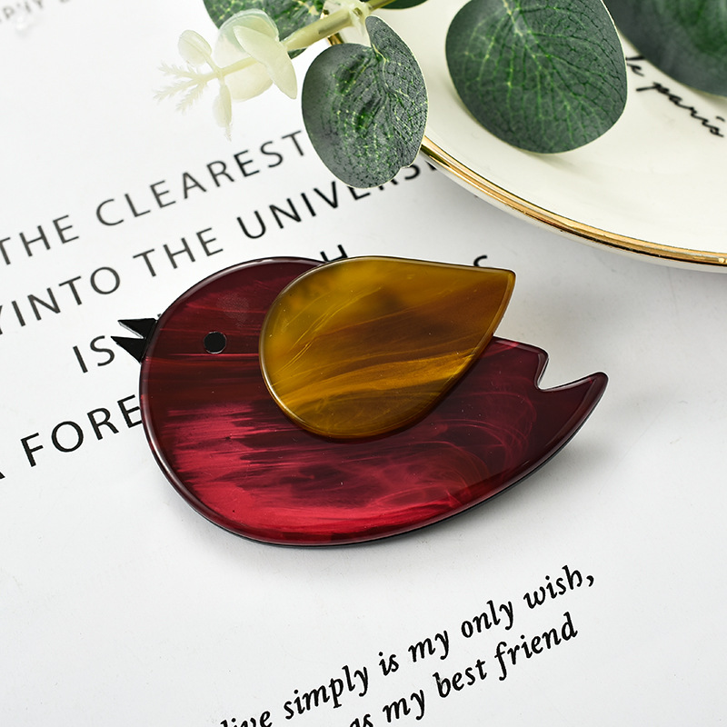 韩系跨境复古动物胸针 可爱小鸟燕子配饰胸针新款INS卡通饰品批发