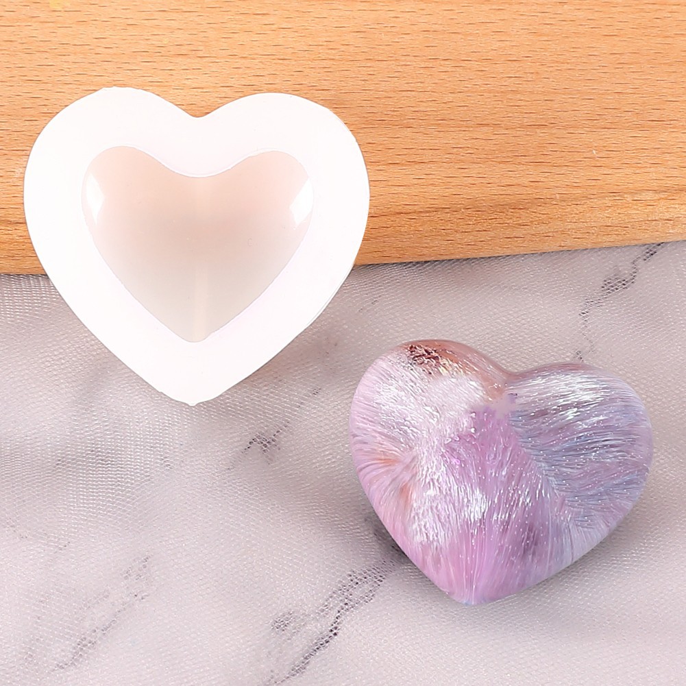 Sike DIY cristal epoxi molde amor colgante decoración molde de silicona espejo amor molde de silicona