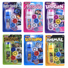 亚马逊创意儿童投影手电筒宝宝哄睡故事投影仪动物幻灯片玩具礼品