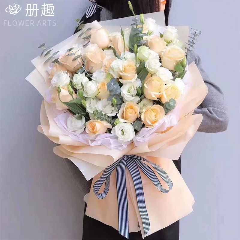 Papel liso coreano mate Papel de embalaje de ramo de color sólido coreano Papel de embalaje de flores impermeable de alta calidad Materiales de floristería