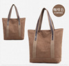 Shopping bag, one-shoulder bag with zipper, shoulder bag, universal cloth bag for leisure, Korean style