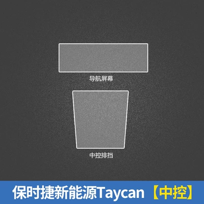 central control special TPU protective – Automotive Film - invisible-transparent-porsche-new-energy-taycan-central-control