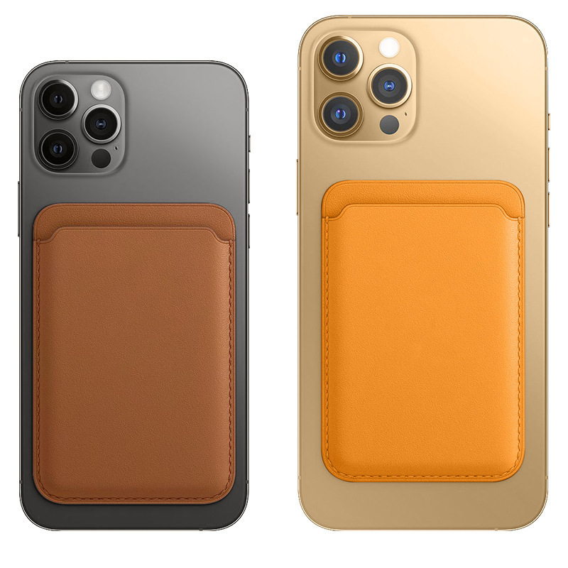 Aplicable a iPhone13 titular de la tarjeta magnética Apple 12Pro oficial Magsafe cuero especial 12 pegatinas trasero titular de la tarjeta PU
