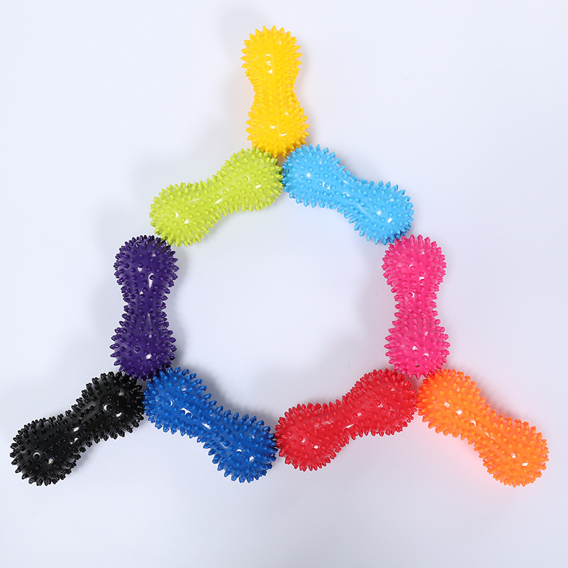 Suministro directo de fábrica erizo masaje Bola de maní bola fascial relajante músculo fitness bola rehabilitación entrenamiento bola PVC Thorn bola