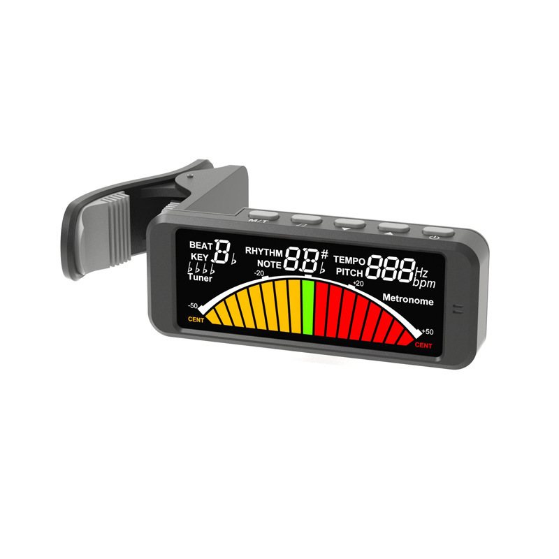 SOURCE Factory cross-border dedicated for Flanger guitar large color screen calibration tone fixed tone metronome tuner three-in-one