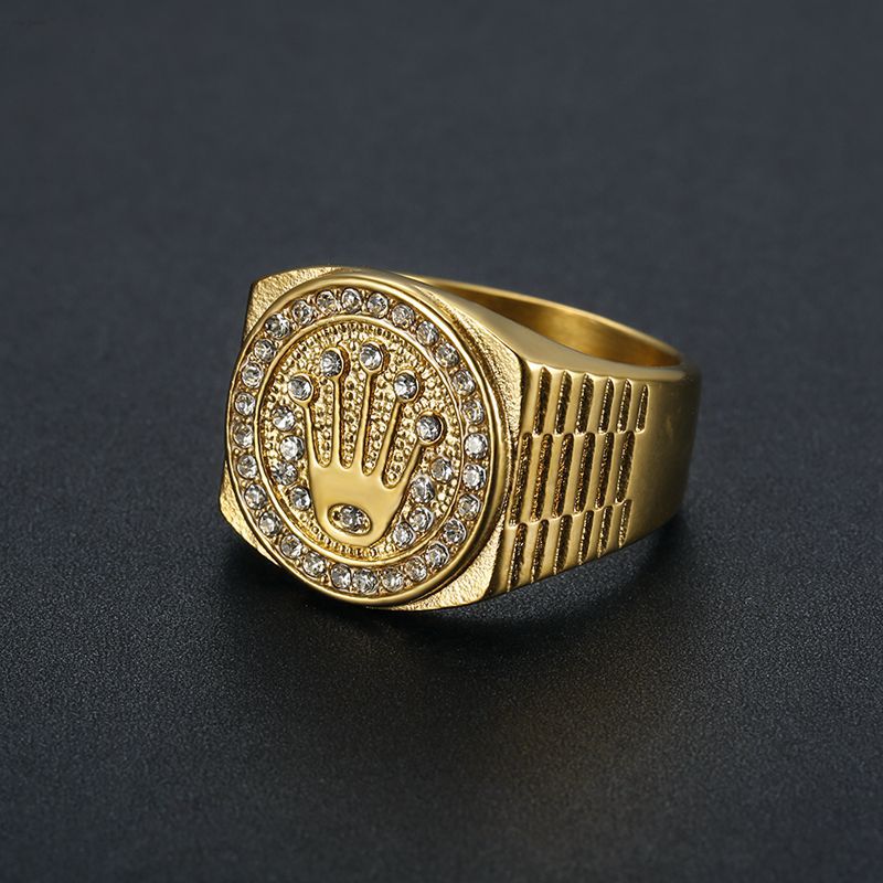 Ring stainless steel hip-hop style for clubs and parties