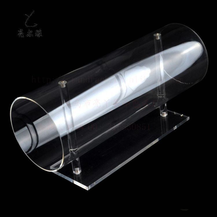 柜台摆放透明亚克力拆装发筒展架 多用途发饰品展示架子厂家供应