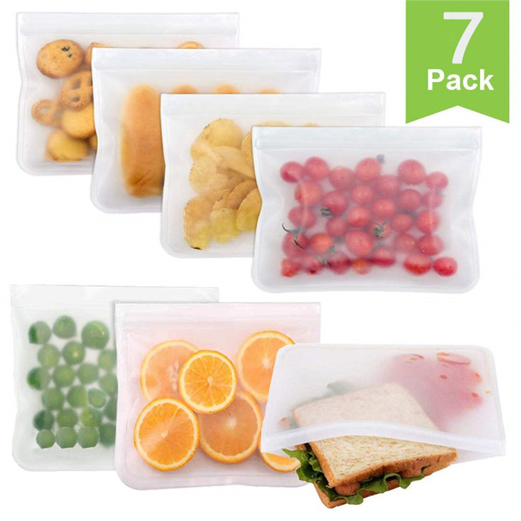 PEVA透明食品保鲜袋密封冰箱储存袋塑料包装袋立体自封密实拉链袋