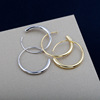 Brand glossy universal earrings, Korean style, simple and elegant design