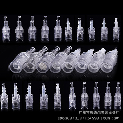 Microneedle eléctrico aguja nano chip microcrystal cabeza importación medio germen capa lanzadera aguja hilo bayoneta 12 pin cristal redondo