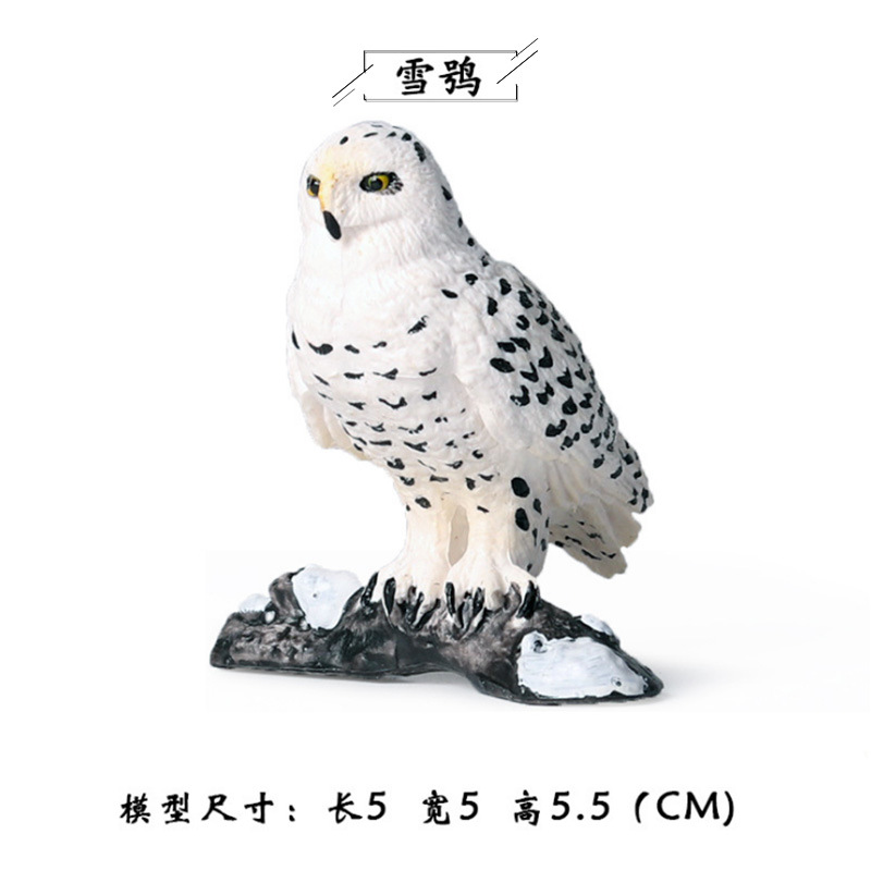 Modelo de simulación de aves sólidas para niños juguete loro Águila Flamingo Peacock Bird Toy Amazon transfronterizo