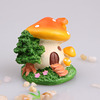 Jewelry with accessories with clove mushrooms, resin, mushroom house, micro landscape