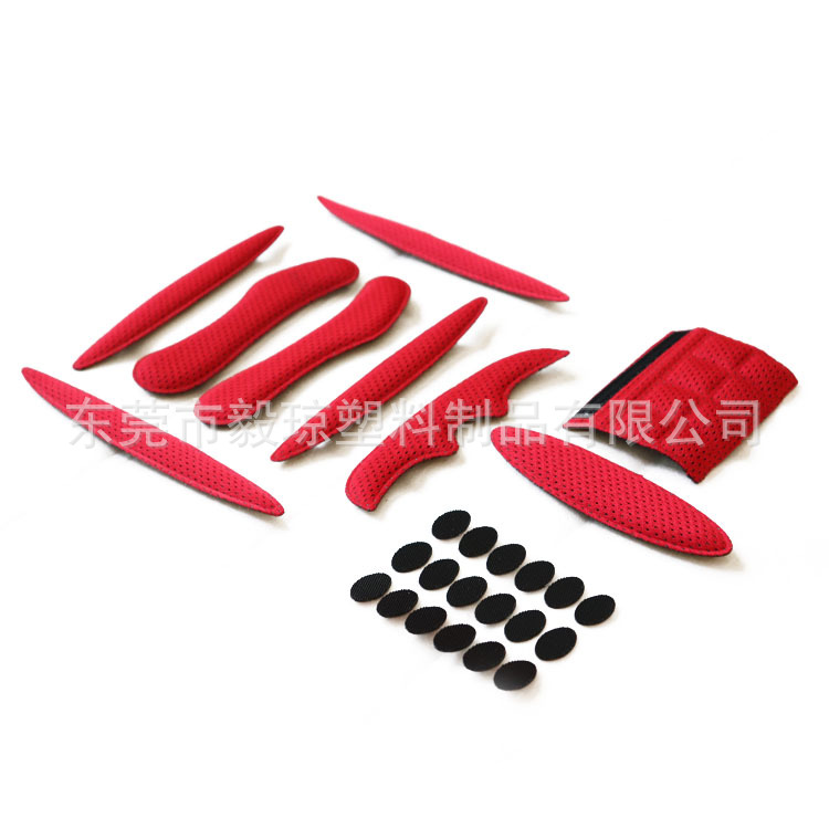 Fabricante spot esponja material prensado en caliente forro interior del casco de bicicleta motocicleta forro interior del casco de ciclismo