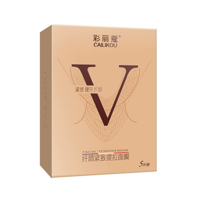 V‑lift facial tension mask, lifting & firming gel for V‑shaped face, single or 5‑pack disposable