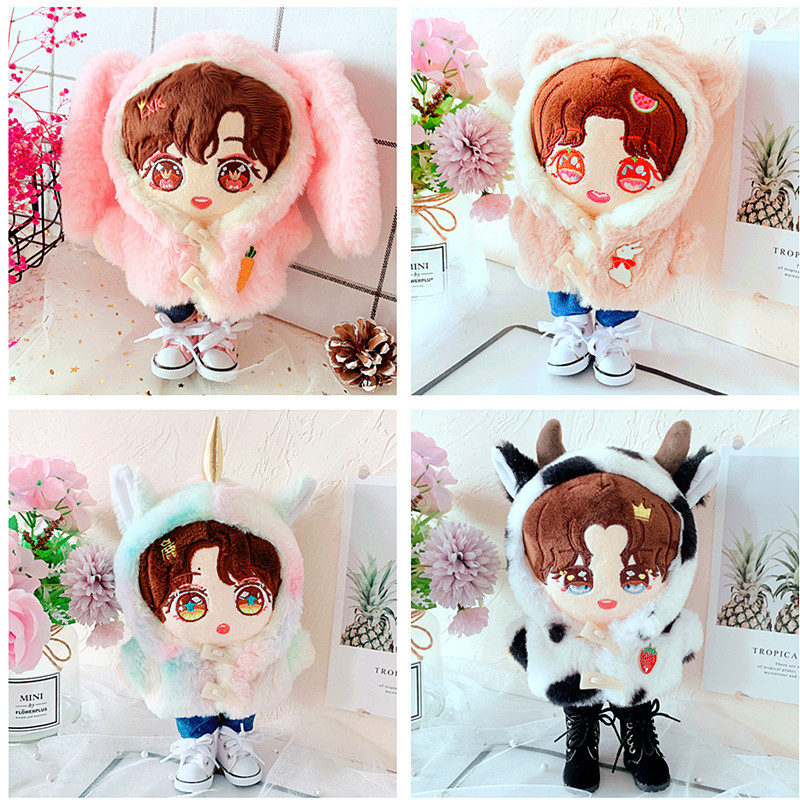Spot rabbit cow unicorn cotton coat fur clothes 20cm suit 20cm Doll Doll Spot rabbit cow unicorn cotton coat fur clothes 20cm suit 20cm Doll Doll