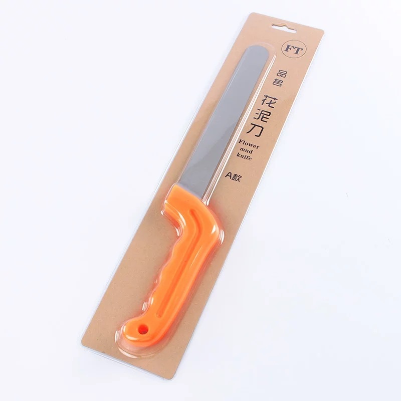 Cuchillo barro flor Naranja