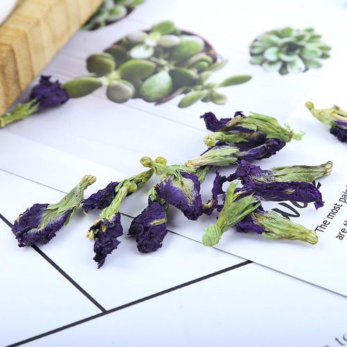Factory wholesale direct supply of butterfly pea flowers, new agricultural products, dried flowers in bulk 500g blue butterfly, herbal tea blue butterfly flower