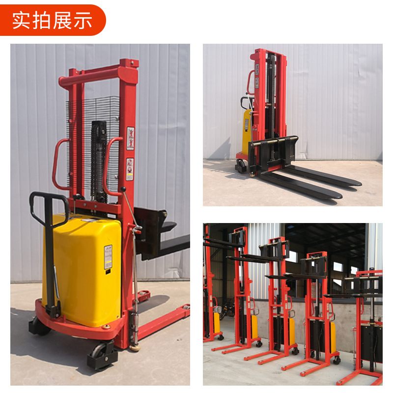 Youcheng 1 / 1.5 / 2 toneladas semihidráulico carretilla elevadora elevadora carga y descarga elevadora elevadora carga y descarga