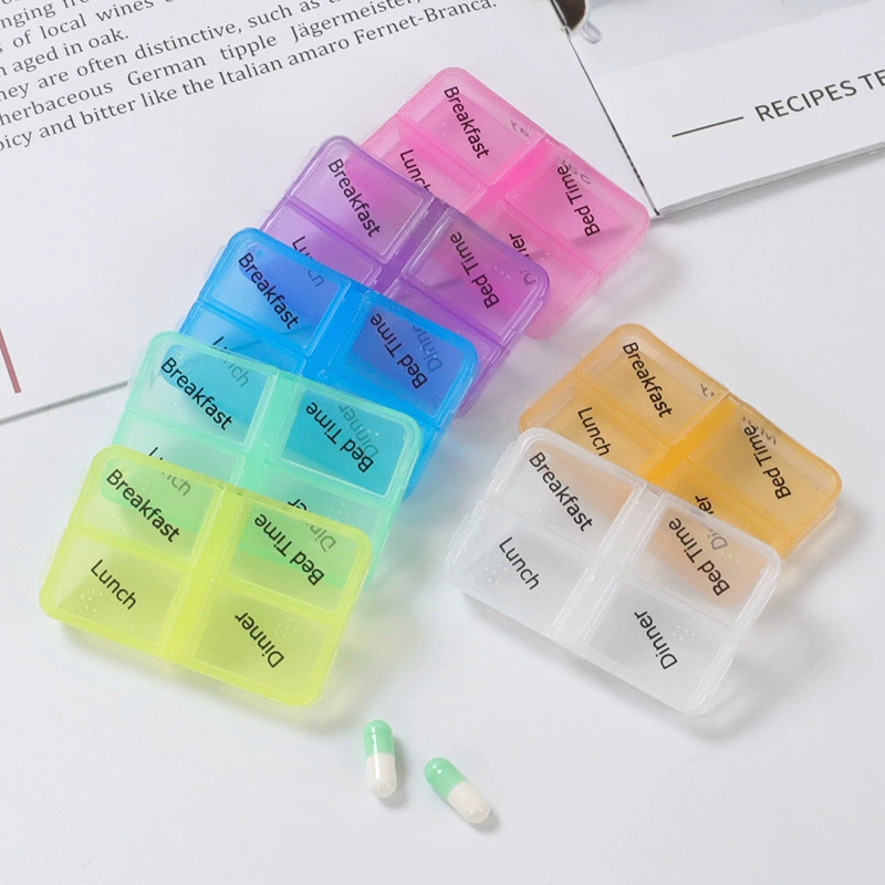 Ящик-тип 7-дневный аптечка с пластиковым аптечкой Брайля