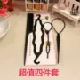 女士花样黑色头花盘发器