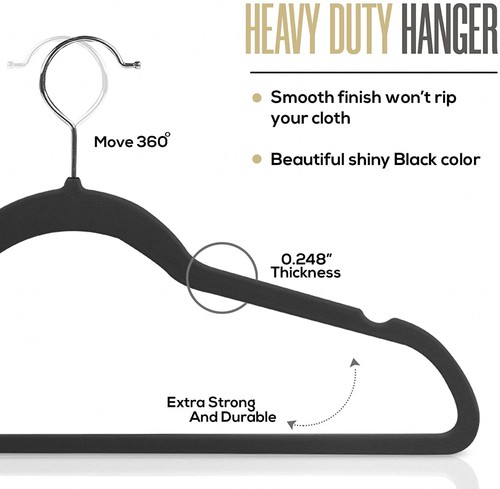 Flocked clothes hanger plastic non-slip clothes hanger velvet heart-shaped clothes hanger magic clothes hanger hanging Dongguan