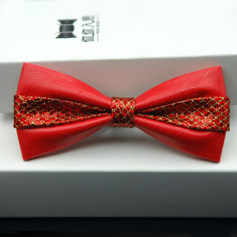 (Wholesale), fashionable polyurethane bow tie for events with bow, Korean style 4