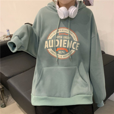 Women's Sweatshirt Autumn/Winter 2025 New Korean Style Loose Japanese Vintage Hooded Long-Sleeve Versatile Fleece Student Jacket