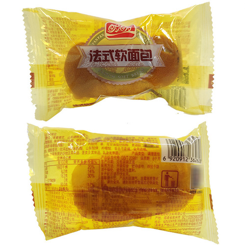 Panpan French Soft Bread 1.32kg Full Carton Leisure Snacks Meal Replacement Wholesale and Distribution Breakfast Cakes and Breads
