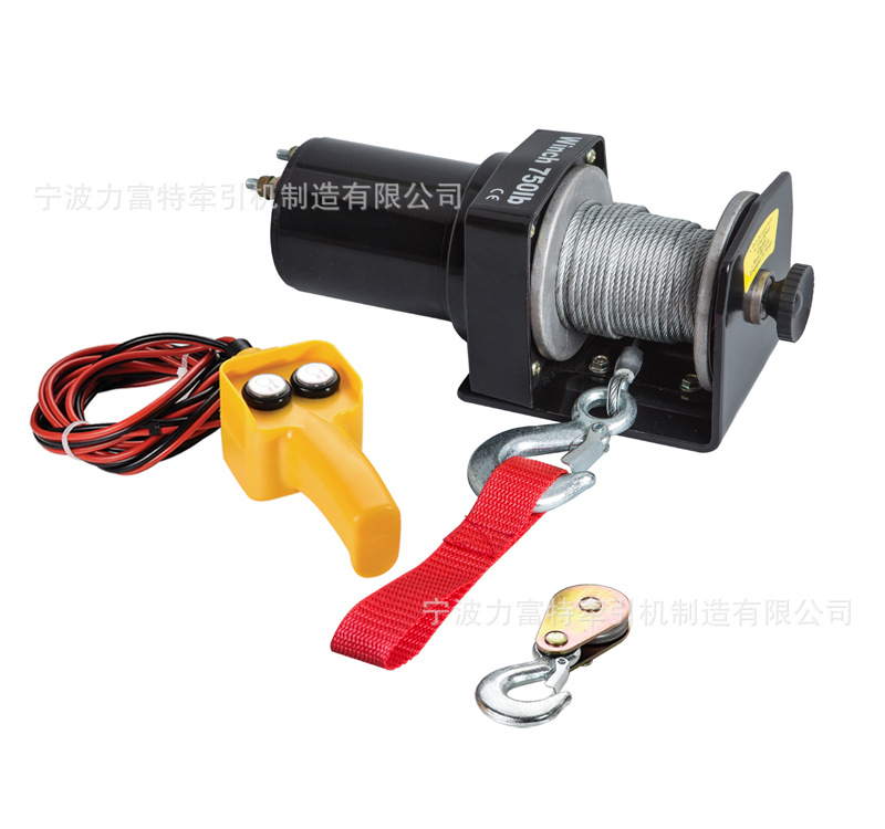 厂家直供运动车绞盘 750磅电动绞盘12V 沙滩车绞盘 进出口绞盘 CE