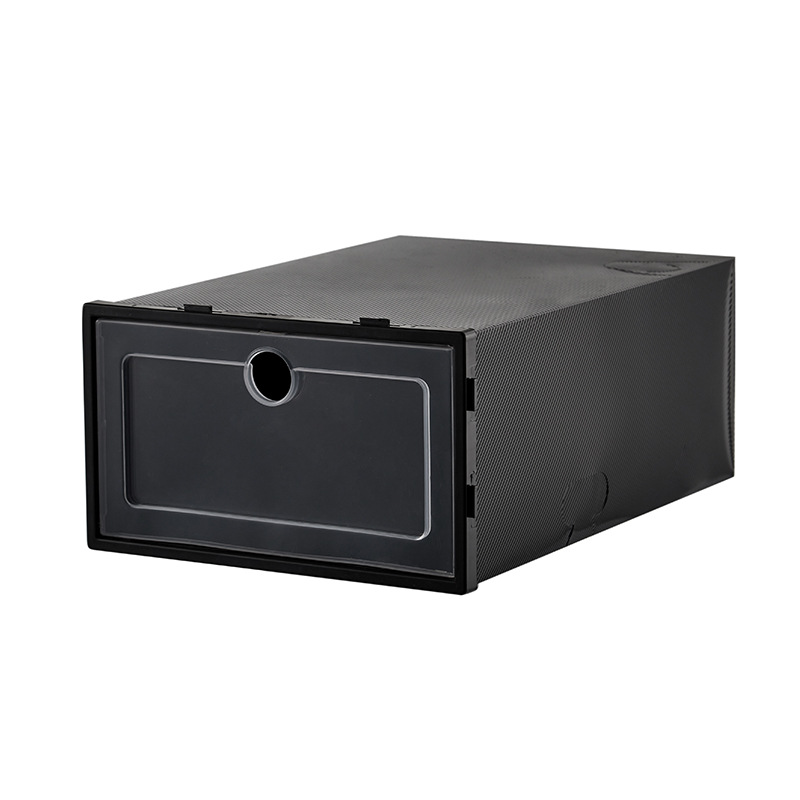 Caja de zapatos de almacenamiento engrosada Almacenamiento de escritorio transparente caja de zapatos engrosada caja de zapatos extra grande dormitorio almacenamiento Flip caja de zapatos transparente