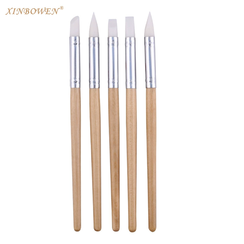 Ceramics, set, carved silicone clay for manicure, for import, 5 pieces