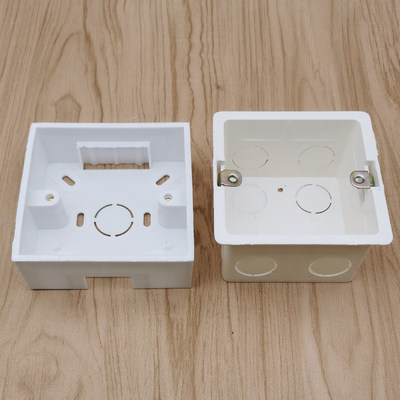 Factory wholesale 86 The bottom box type Flame retardant plastic PVC Concealed box white 86 Junction box