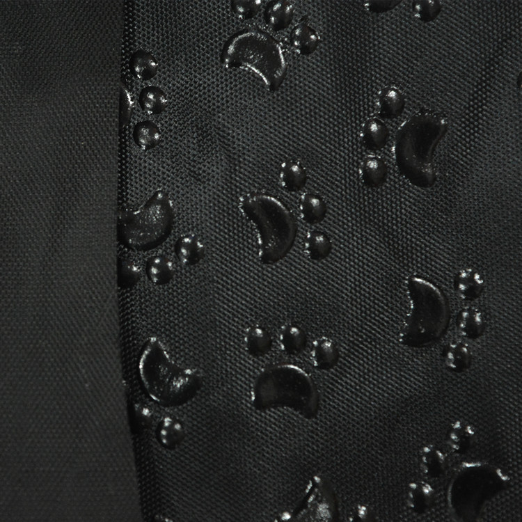 厂家直销 狗爪花型150D牛津布防滑滴塑面料 小脚丫可来样选花型