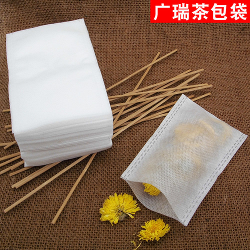 Guangrui manufacturer disposable non-woven filter bag heat-sealed homemade tea bag filter residue tea packaging bag tea bag bag