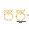 Earrings, cute brand rabbit stainless steel, Korean style, simple and elegant design, cat, owl