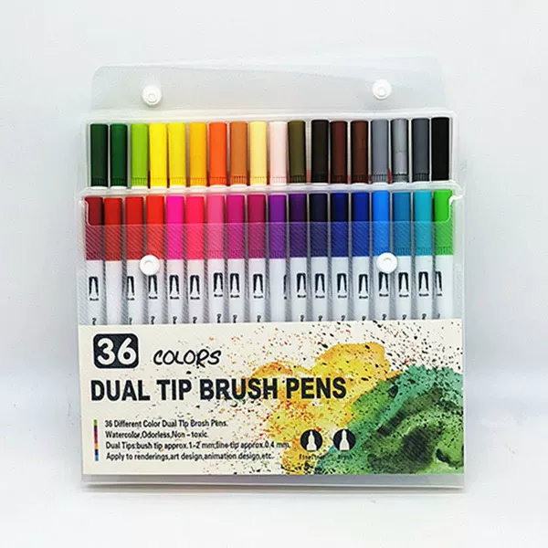 Watercolour, crayons, 36 colors