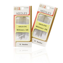 3/9针卡针线套装配件16枚多用途金尾手缝针十字绣缝纫针尺寸齐全