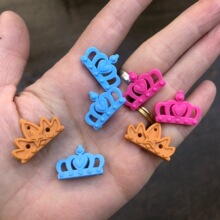 小皇冠配件 蓝色 粉色 橙色