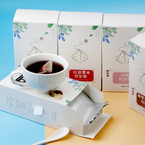 Health-preserving bag tea, ginseng five treasure tea, triangle tea bag, herbal tea, men's kidney tea, red bean and coix seed tea bag