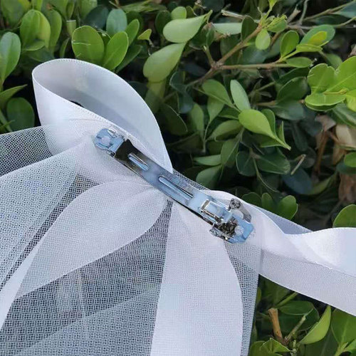 New bridal veil, elegant and simple bow, simple white veil, travel photography, short accessories, wedding dress and gauze for women