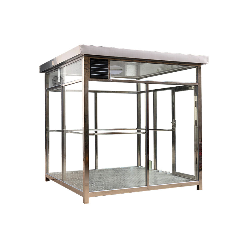 304 de acero inoxidable fumar Pabellón lugares públicos de descanso pabellón Área De fábrica al aire libre estructura de acero móvil sala de fumadores