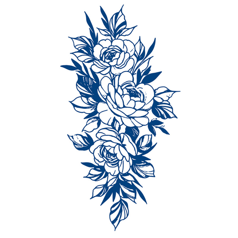 ジュースの紋章はネットの赤い紋章を貼って15日間の現物の卸売りの草本の植物の半永久の刺青のシールを持続します。