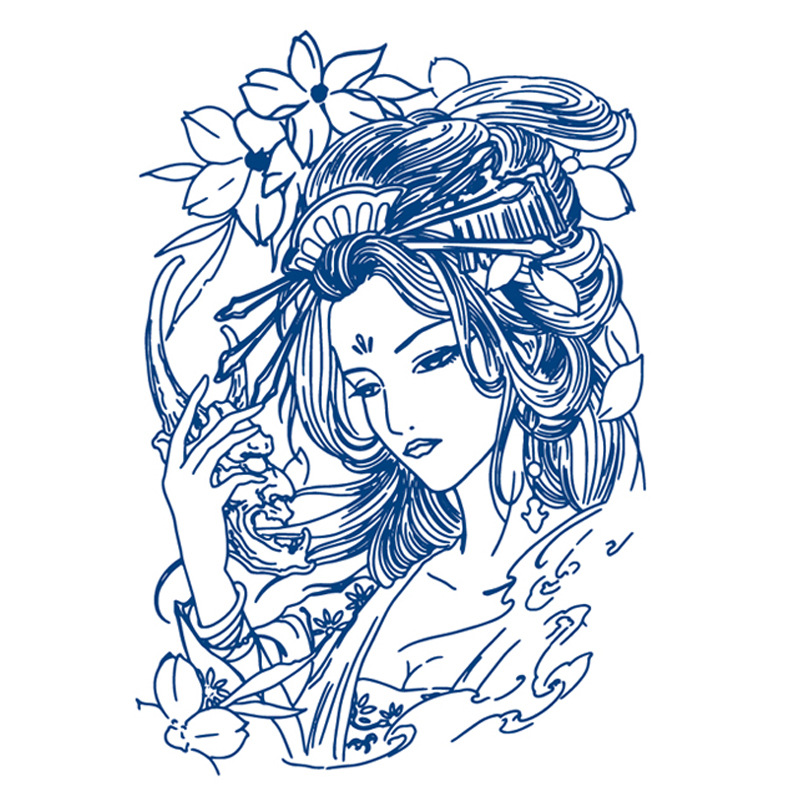 ジュースの紋章はネットの赤い紋章を貼って15日間の現物の卸売りの草本の植物の半永久の刺青のシールを持続します。