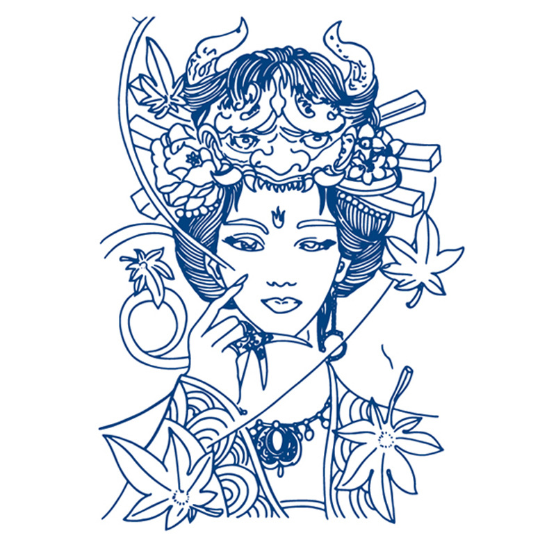 ジュースの紋章はネットの赤い紋章を貼って15日間の現物の卸売りの草本の植物の半永久の刺青のシールを持続します。