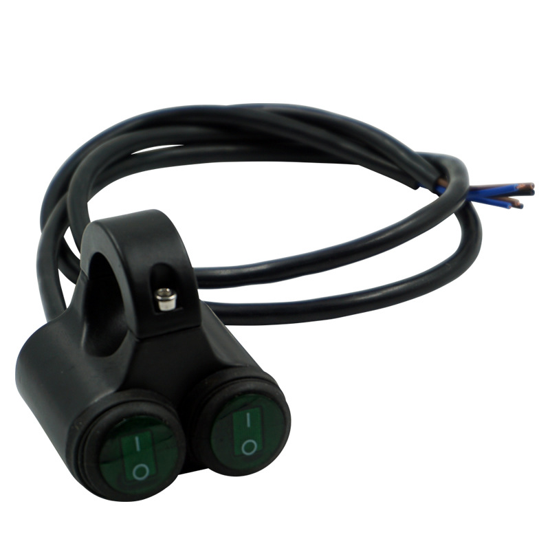 Accesorios de modificación de vehículos todoterreno de la motocicleta proyector de faros de aleación de aluminio uno de cada dos interruptores de encendido de dirección multifuncional