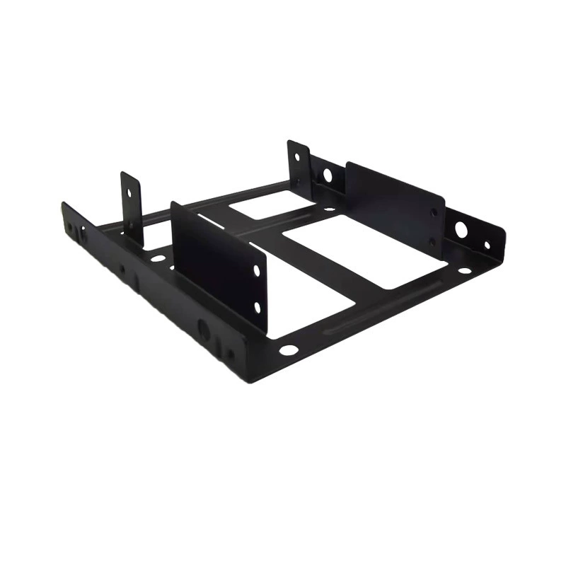 Кронштейн 2,5"→3,5" для двух дисков, монтаж SSD/HDD, чёрный