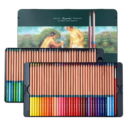 Marco Renoir 3120 lápiz de color soluble en agua 24/36/48/72 color profesional pintado a mano pintura de arte